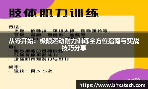 从零开始：极限运动耐力训练全方位指南与实战技巧分享